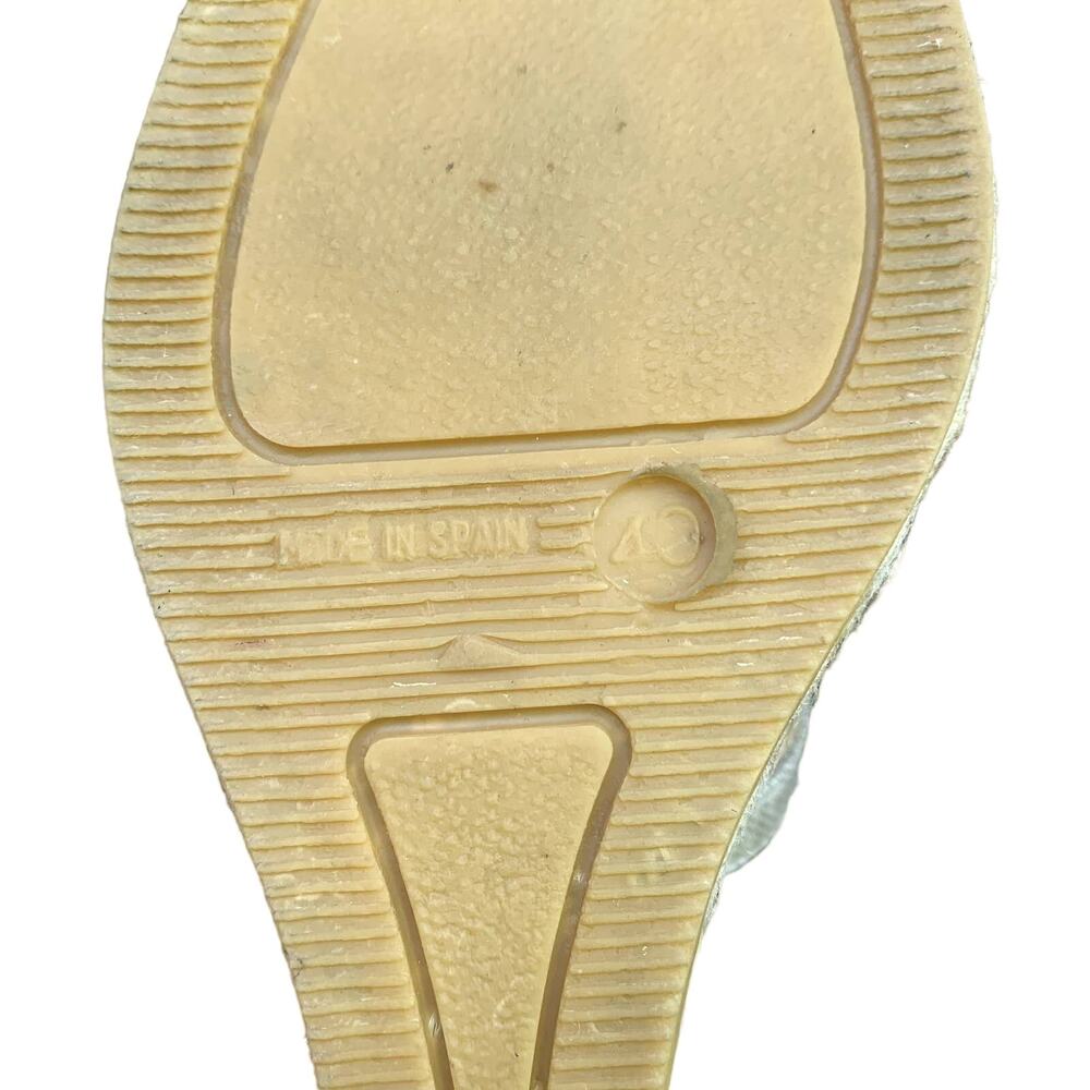 Bettye Muller Katy Espadrille Sandals Shoes Tan Canvas EU 40 US 9.5 - Picture 7 of 11